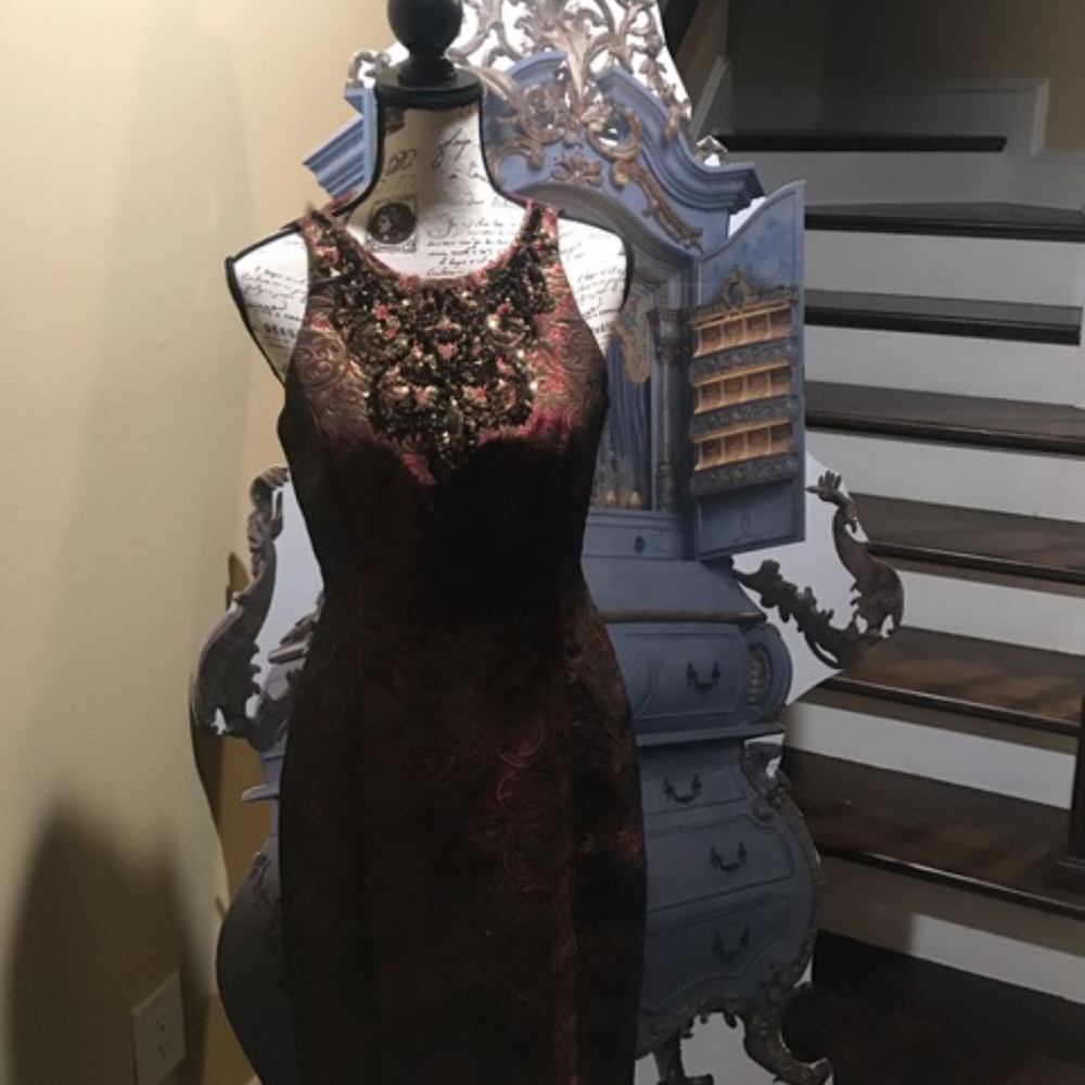 Red and Gold Maggy London Dress